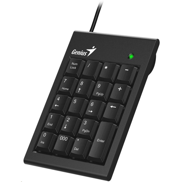 GENIUS numerical keyboard NumPad 100/ Wired/ USB/ slim design/ black