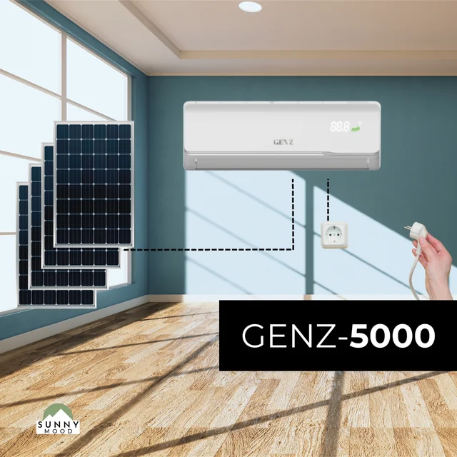 GenZ hibrīda gaisa kondicionētājs 5KW