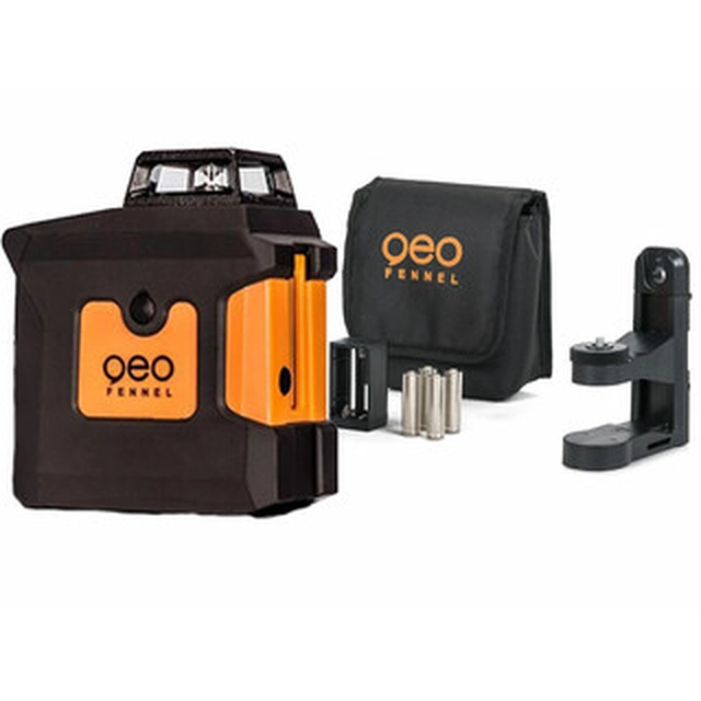 Géo-Fennel Geo1X-360 Laser ligne verte Faisceau efficace avec intercepteur de signal : 0 - 50 m | 4 x élément | Dans une boîte en carton