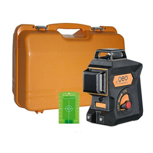 Geo-Fennel Geo6X SP Green line laser Effective beam with signal interceptor: 0 - 70 m | 4 x item | In a suitcase