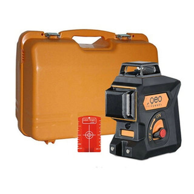 Geo-Fennel Geo6X SP Red line laser Effective beam with signal interceptor: 0 - 60 m | 4 x item | In a suitcase