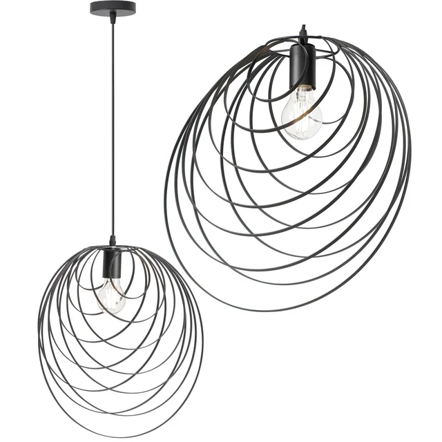 GEOMETRIC CEILING LAMP APP426-1CP BLACK