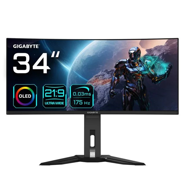 Gigabyte MO34WQC 34&quot; 175 hz széles, négyes HD monitor