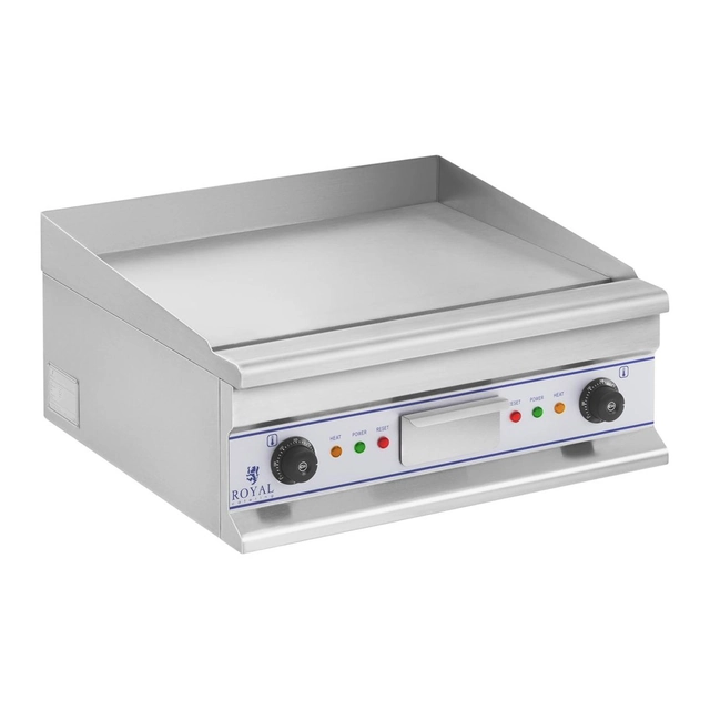 Гладка грил плоча електрическа скара за пържене 60cm 400V Royal Catering RCG 60S