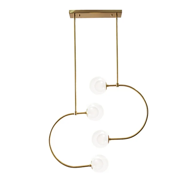 Glass Ball Pendant Lamp APP639-4CP Gold