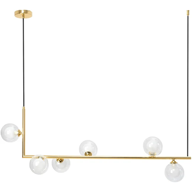 Glass Ball Pendant Lamp APP690-6CP Gold