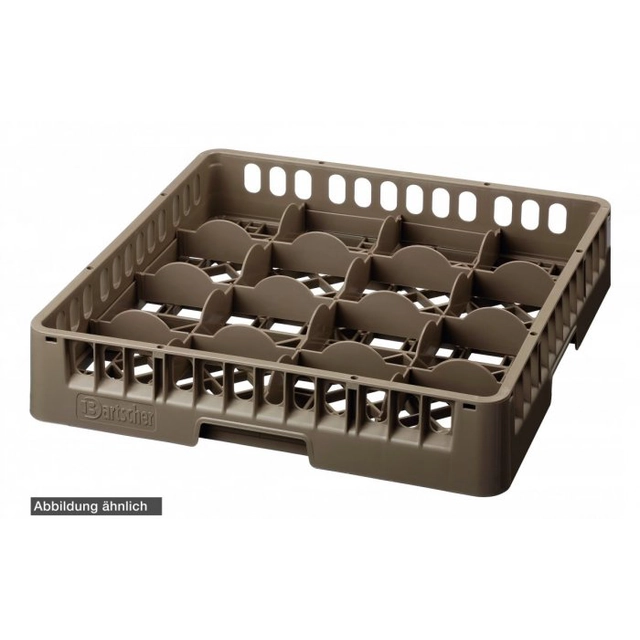 glass basket, 16 compartments