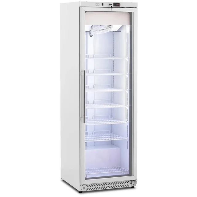 Glass freezer cabinet, 380L 7 shelves, white | RCLK-F380GB