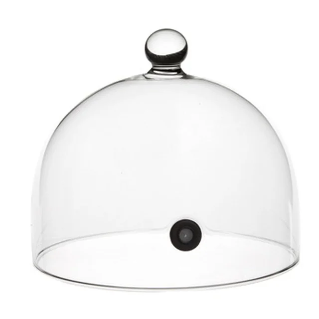 Glass lid with smoking stopper śr.19 cm