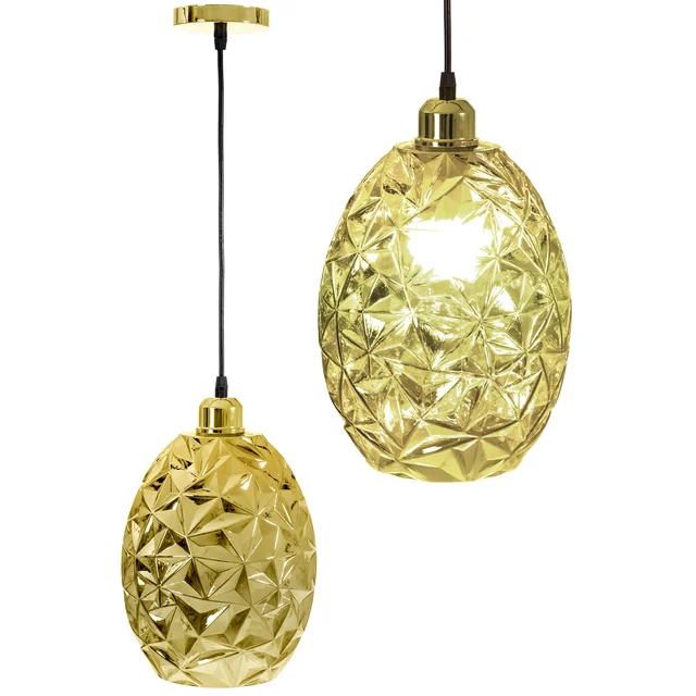 Glass pendant lamp APP565-1CP Gold