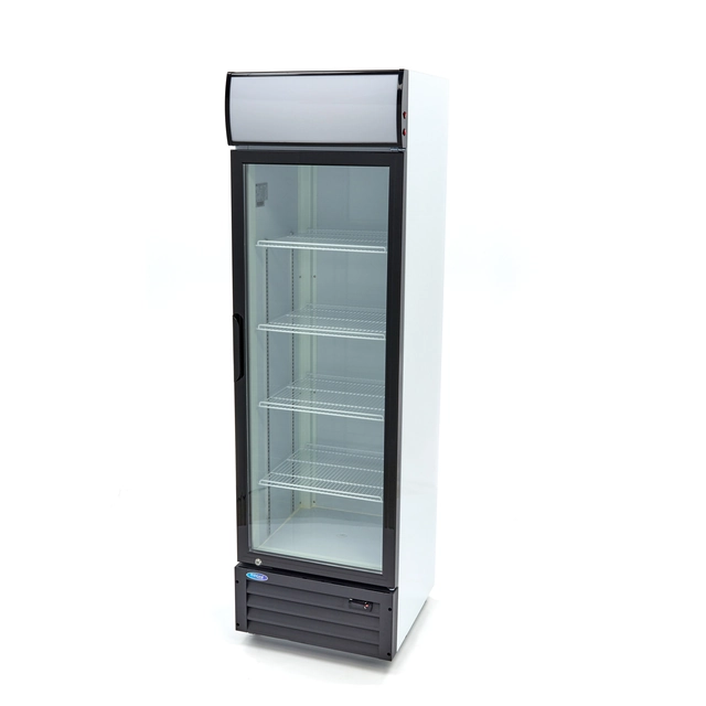 Glass refrigerated cabinet 360l