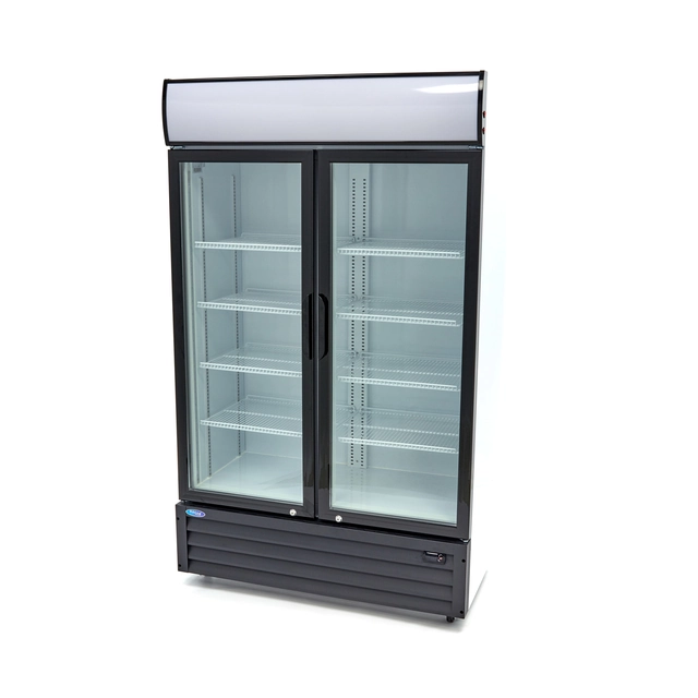 Glass refrigerated cabinet 700l