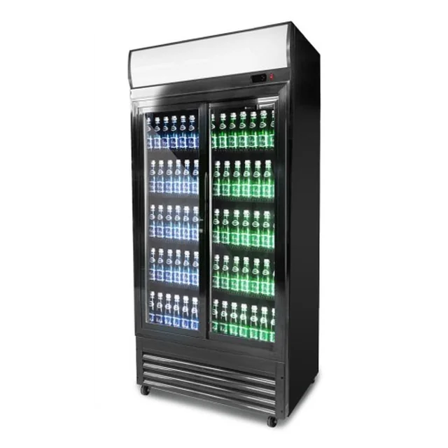 GLASS REFRIGERATOR CABINET RQ800SL | 2-DRZWIOWA | SLIDING DOORS | 630 L | 925X695X2010 MM