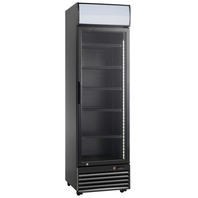 Glazed cooling cabinet RQ416-BLACK | 338l | black (SD416)