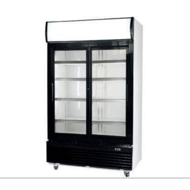 GLAZED REFRIGERATOR CABINET 1000L SLIDING DOORS INVEST HORECA LG-1000S LG-1000S