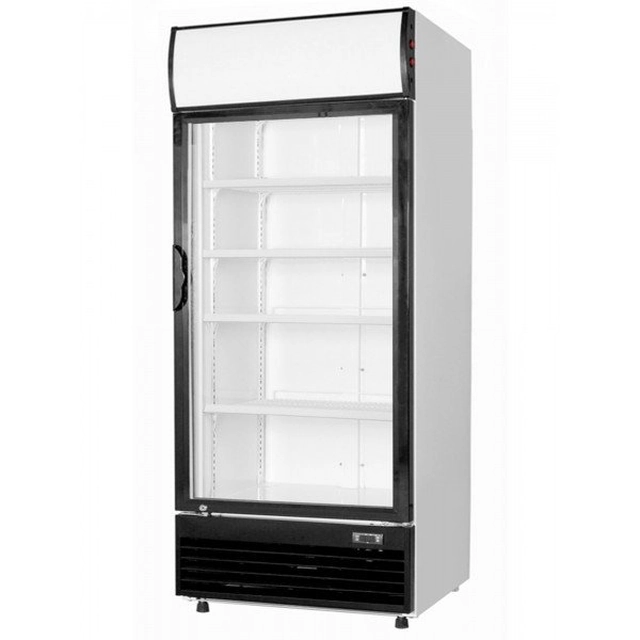 GLAZED REFRIGERATOR CABINET IN WHITE 660L INVEST HORECA LG-660FM LG-660FM