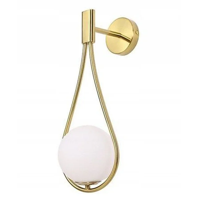 Glazen Bol Wandlamp APP603-1W Goud