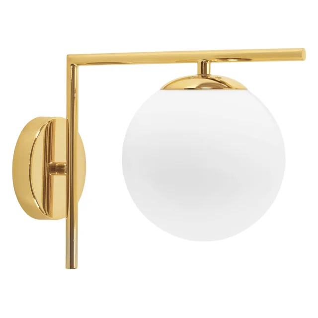 Glazen Bol Wandlamp APP674-1W Goud