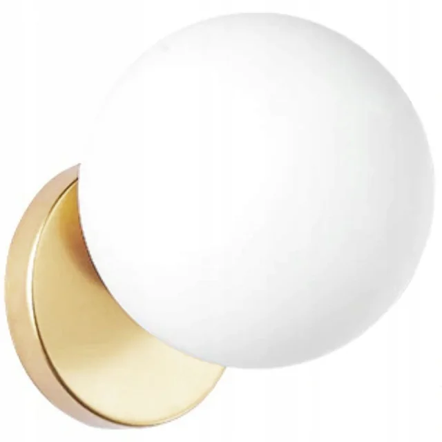 Glazen Bol Wandlamp APP950-1W Goud