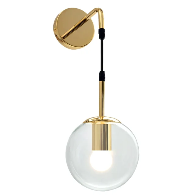 Glazen wandlamp APP685-1W Goud