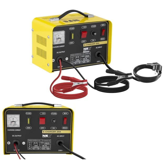 Gleichrichter zum Laden von Autobatterien 12/24V 12A