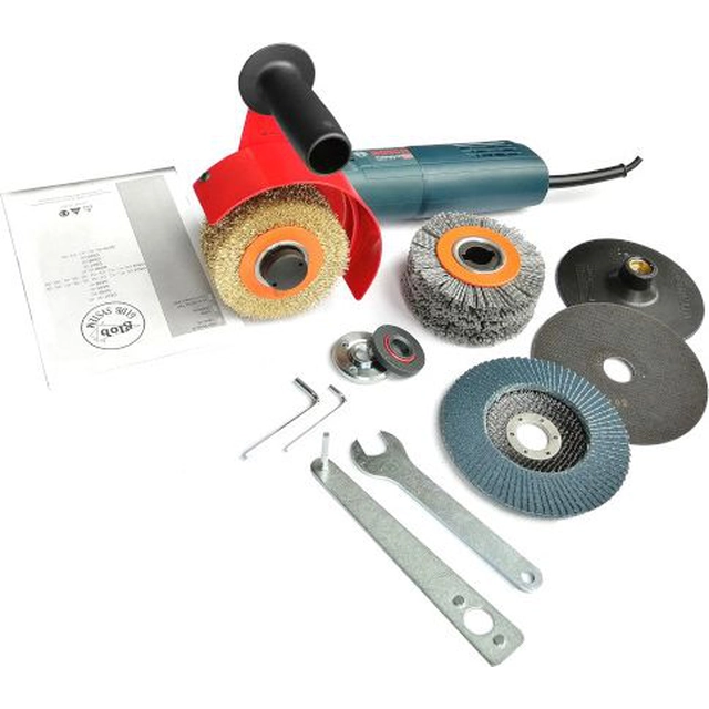 Glob sander Set for weathering wood with BOSCH GWS grinder 9-125-S and accessories (GLOB-GS05-14) - GLOB-GS05-14