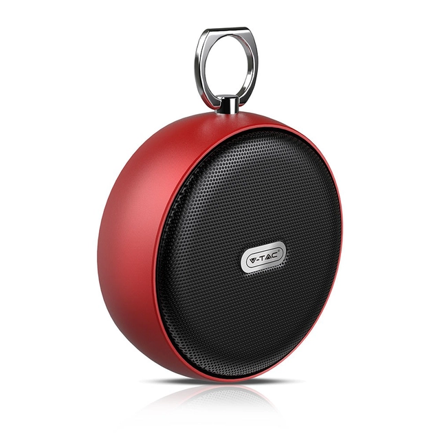 Głośnik Bluetooth - Clip - Czerwony - 4W - 800mAh