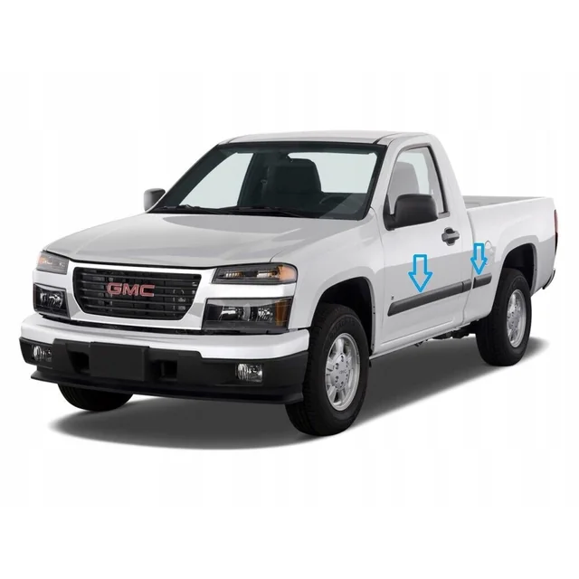 GMC Canyon 2004-2008 - Chromen strips, chromen zijdeuren