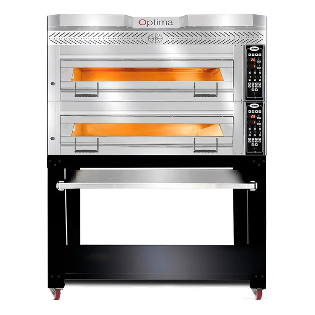 GMG - Bakery oven on base - internal insulation made of mineral wool and fireclay bricks | 2x 13,3 kW 400V