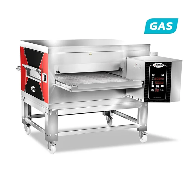 GMG - Forno a tunnel - larghezza nastro 810mm - controllo elettronico - alimentazione gas metano - consumo 2,00m3/h