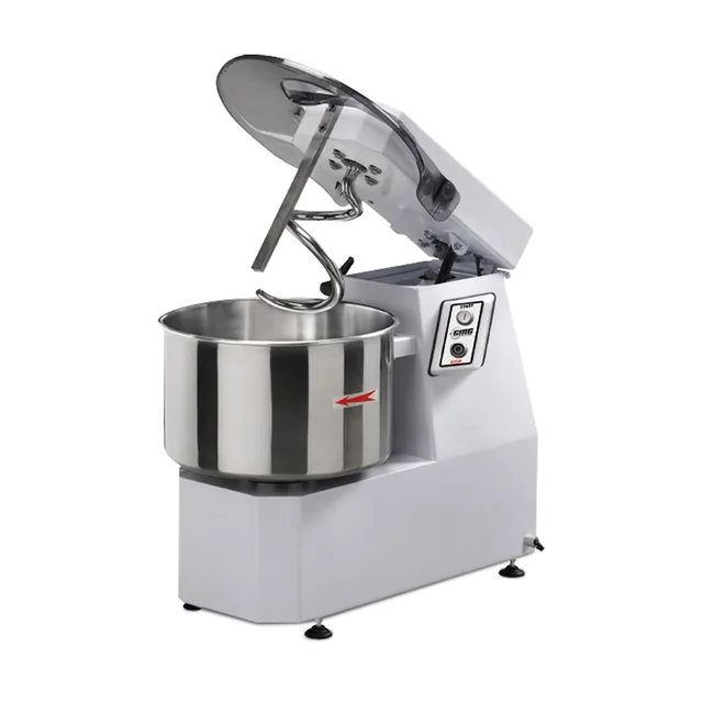 GMG - Spiral mixer 42 l / 38 Kg 400V - With tilting head and fixed bowl - 2 speeds to choose from