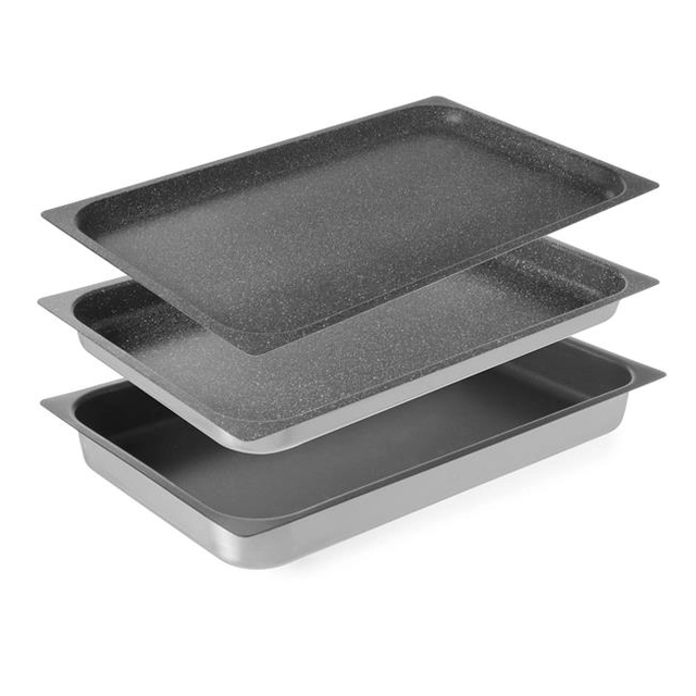 GN aluminum container 1/1 with non-stick coating tray 20