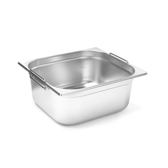 GN container 2/3 with retractable handles – 354x325 mm 13L