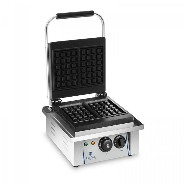 Гофретник за белгийски вафли - 2000 W - правоъгълен - 2.0 ROYAL CATERING 10010314 RCWM-2000-E