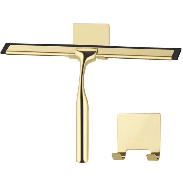 Gold bathroom squeegee