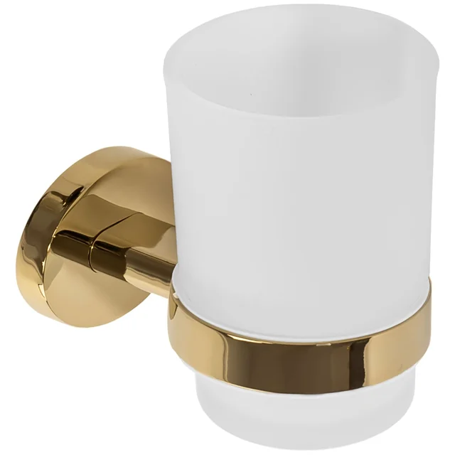 Gold hanging bathroom mug 322185A