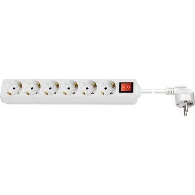 Goobay power strip 6 sockets 5 m white