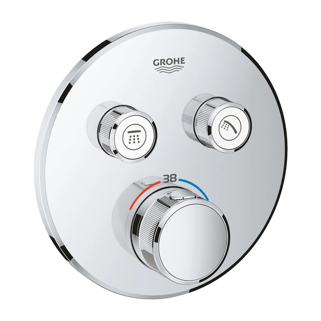 Gornji dio za Grohe miješalicu za tuš, SmartControl okrugla, 2 kontrole