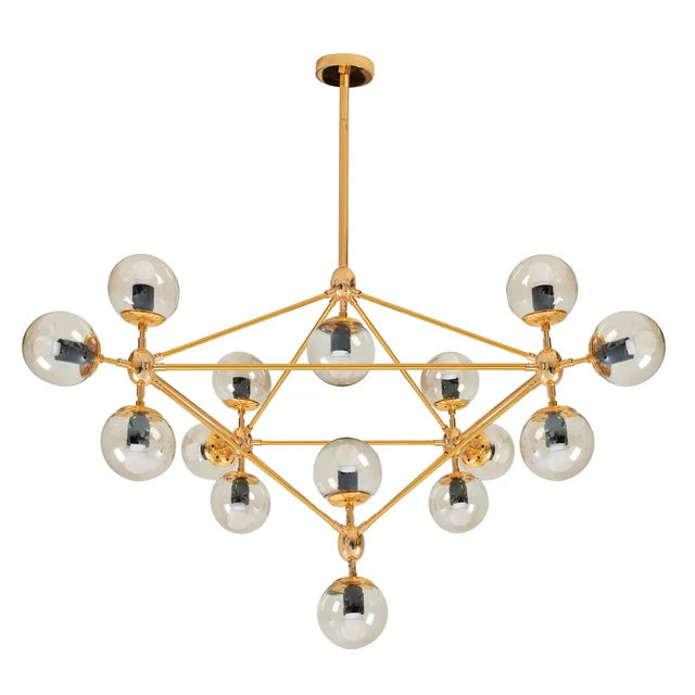 Gouden hangende plafondlamp APP267-15C