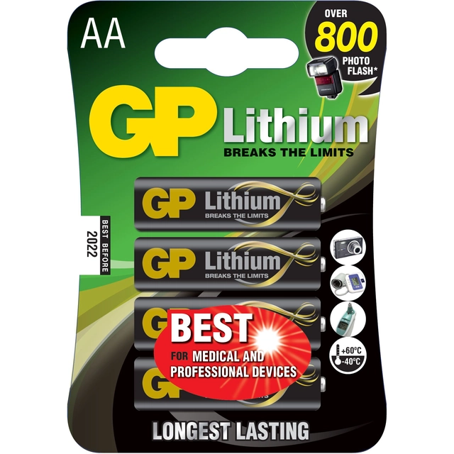 GP AA batteri / R6 4 st.