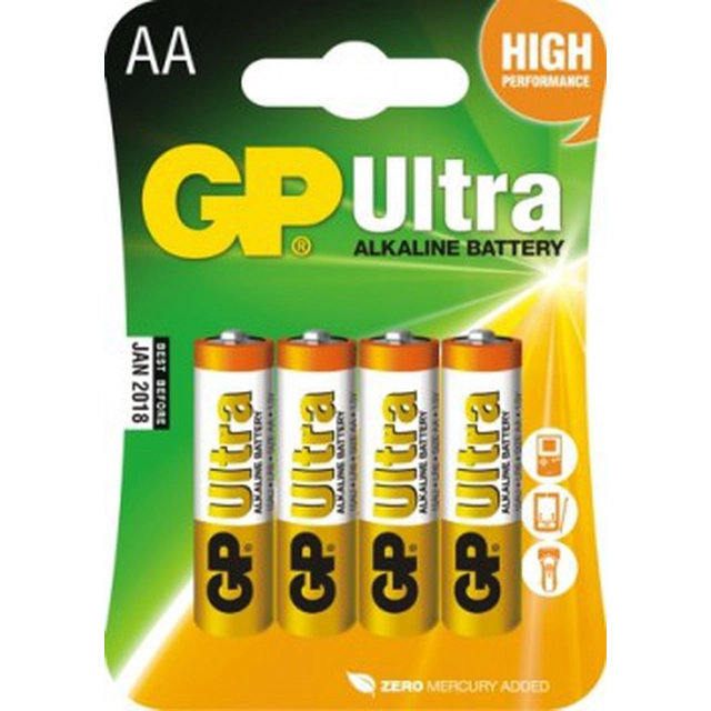 GP AA batteri / R6 4 st.