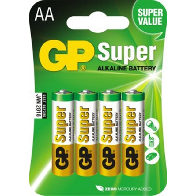 GP AA battery / R6 4 pcs.
