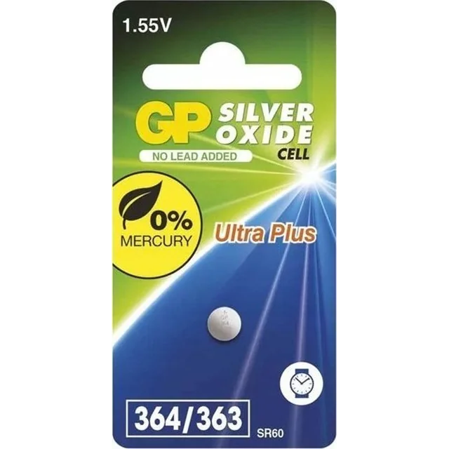 GP батерия сребърен оксид 357F/S76E/303/SR44W/SR44 1-pack