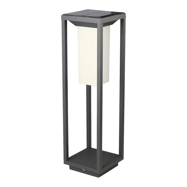 Grå Solar Bollard Lights - Samsung - IP65 - 2W- 280 Lumens - 3000K