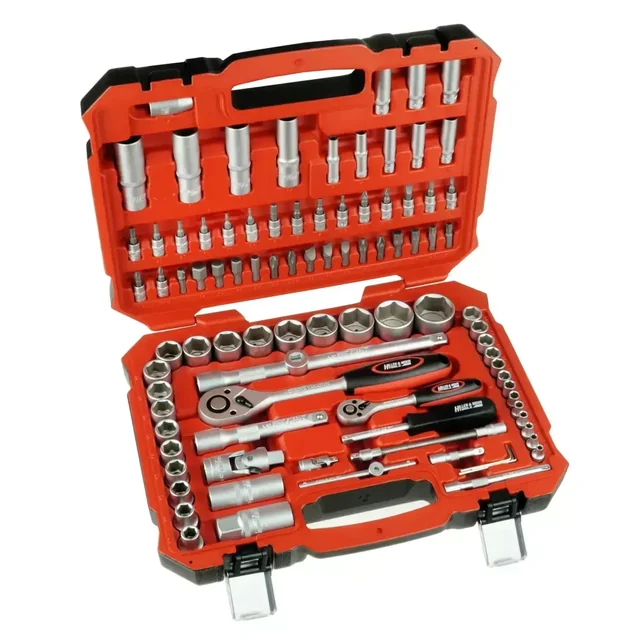 GRANDE CONJUNTO DE CHAVES DE SOQUETE HILLEN&AMP;MOHR 17K094 CRV 94 PCS. 18X1/2&QUOT;, 13X1/4&QUOT;