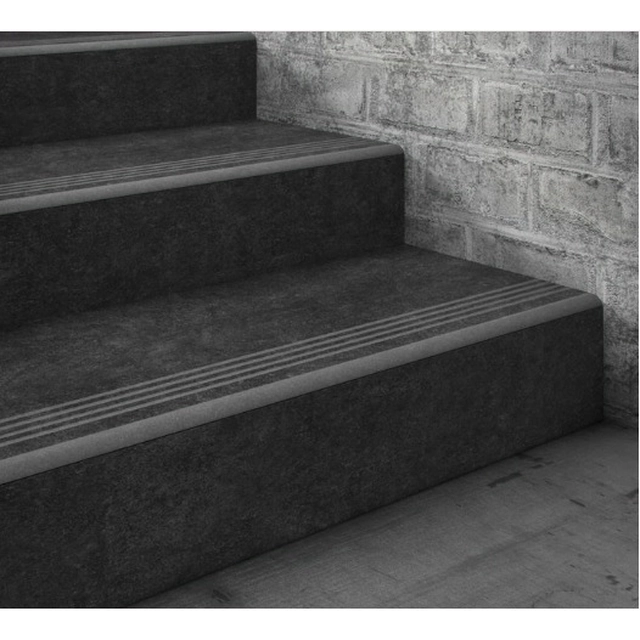 Graphite tiles for stairs 120x30 ANTI-SLIP