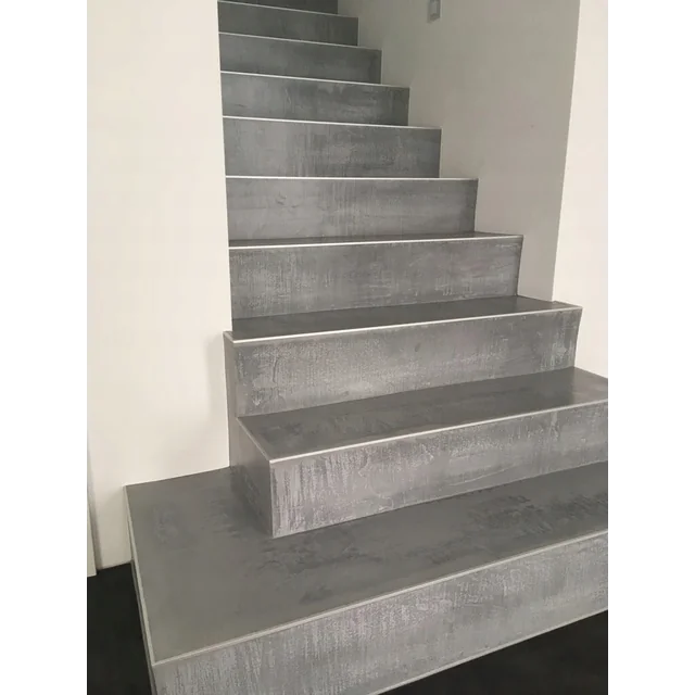 Gray concrete-like matte tiles for stairs, 100x30 anti-slip NEW