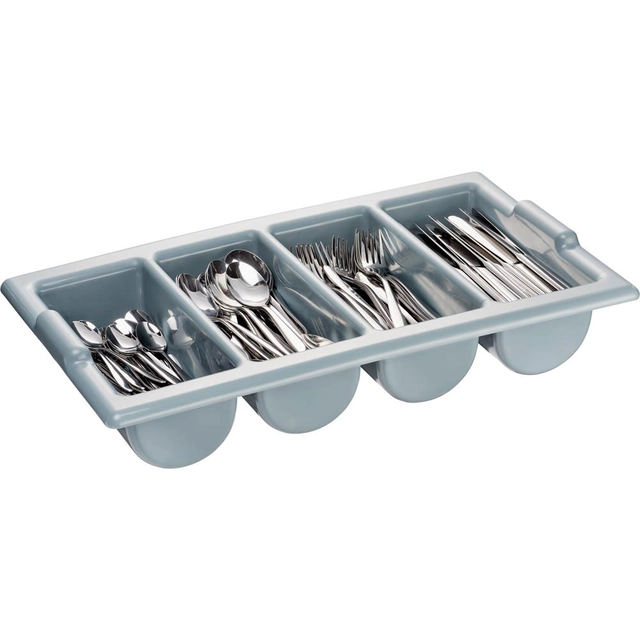 Gray cutlery container GN 1/1