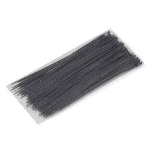 Gray plastic cable tie - length 20 cm and width 0.25 cm - 100 pcs