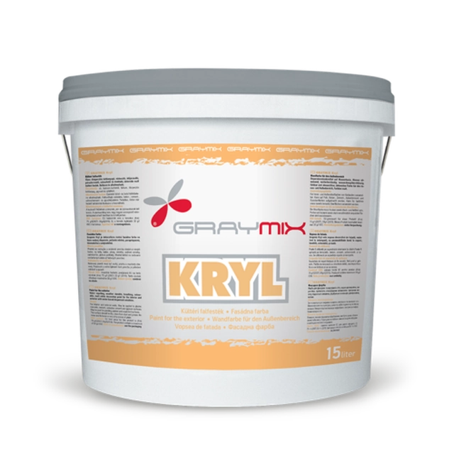 Graymix Kryl outdoor paint color category II 15 liters / bucket